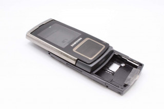 Samsung E950 - корпус, цвет черный, с механизмом слайдера, без крышки АКБ