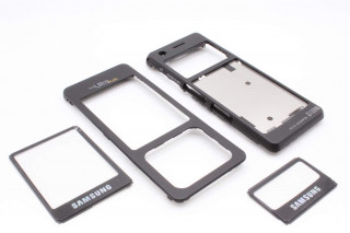 Samsung F300 - корпус, без заглушек, цвет черный