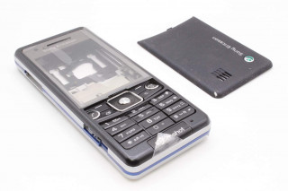 Sony Ericsson C510 - корпус, цвет черный, без панели камеры