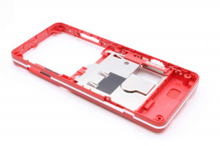 Sony Ericsson C510 - средняя часть корпуса - шасси (цвет - energetic red), оригинал