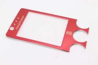 Стекло Sony Ericsson W660, цвет красный, без логотипа walkman