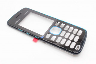 Nokia 5220 - лицевая панель, цвет черный+синий