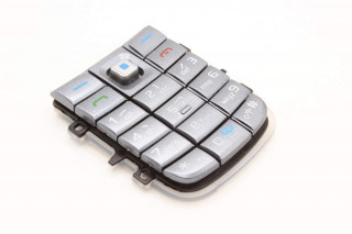 Nokia 6020 - клавиатура, цвет темно-серый, англ