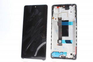 Дисплей Xiaomi Poco X5 Pro 5G, Redmi Note 12 Pro 5G, черный, AMOLED, в рамке, матрица оригинал, К-1