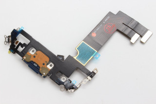 Шлейф iPhone 12 mini с разъемом зарядки, 100% IC, синий, К-1