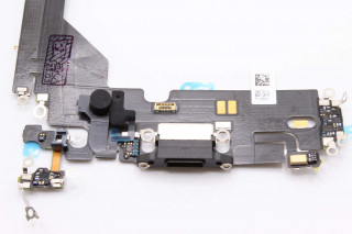 Шлейф iPhone 13 Pro с разъемом зарядки, 100% IC, черный, К-1