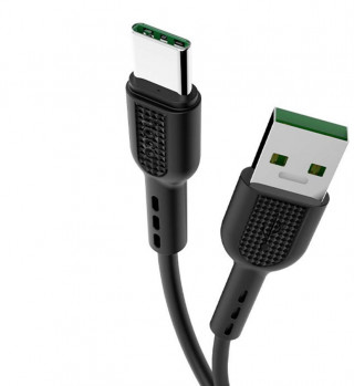 Кабель USB - Type-C HOCO X33, 5A, 100см, черный
