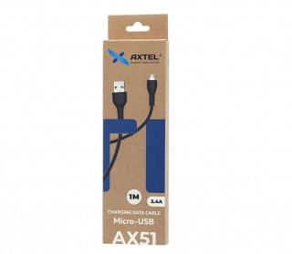 Кабель USB - Type-C Axtel AX51, 2.4A, 100см, белый