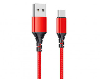 Кабель USB - Type-C Axtel AX54, 2.4A, 100см, красный