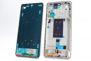 Рамка дисплея Xiaomi Mi 11T, 11T Pro, белый (серебро), К-1
