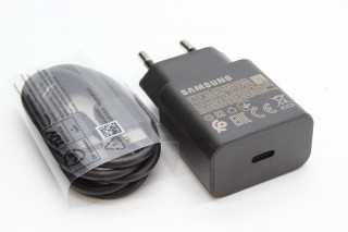 СЗУ Samsung EP-T1510 15W + кабель EP-DN970 Type-C - Type-C, черное, оригинал