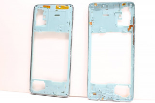 Средняя часть корпуса Samsung A715 Galaxy A71, голубой, К-2