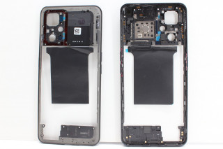 Средняя часть корпуса Realme GT NEO 2 (RMX3370), Realme GT NEO 3T (RMX3371), черный, оригинал