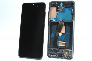Дисплей Samsung G980F Galaxy S20, серый, в рамке, AMOLED, К-1