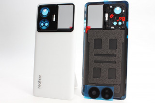 Задняя крышка Realme GT3 (RMX3709), GT NEO 5 (RMX3706), белый, со стеклом камеры, оригинал