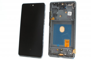 Дисплей Samsung G780F, G781B Galaxy S20 FE, S20 FE 5G, синий (черный), в рамке, AMOLED, К-1