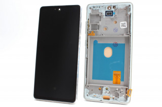 Дисплей Samsung G780F, G781B Galaxy S20 FE, S20 FE 5G, белый (серебро), в рамке, AMOLED, К-1