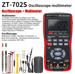 Мультиметр ZOTEK ZT702S, с встроенным осцилографом