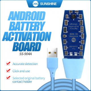 Плата Sunshine SS-904A - V2.0 для активации и зарядки аккумуляторов Android, 17 разъемов