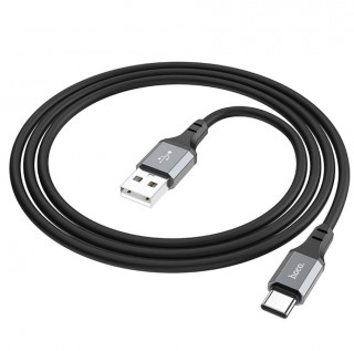 Кабель USB - Type-C HOCO X86, силиконовый, 3A, 100см, черный
