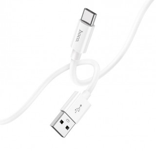 Кабель USB - Type-C HOCO X87, силиконовый, 100см, белый