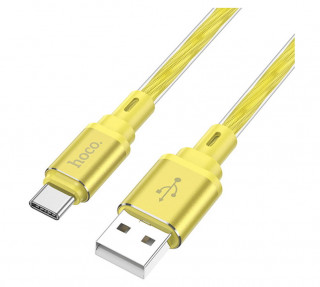 Кабель USB - Type-C HOCO X98, силиконовый, 3A, 100см, золотистый