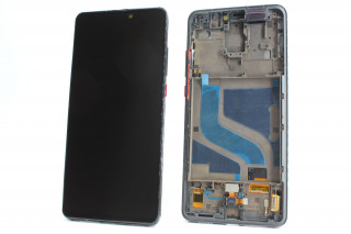 Дисплей Xiaomi Mi 9T, Redmi K20, OLED, в черной рамке, с сенсором отпечатка, К-1
