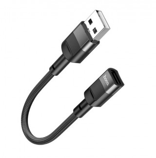 Кабель Type-С female - USB male, USB3.0, HOCO U107, зарядка и передача данных, 10 cм
