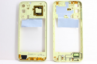 Средняя часть корпуса Samsung A155 Galaxy A15, желтый, К-1