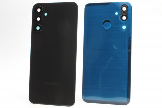 Задняя крышка со стеклом камеры Samsung A245F Galaxy A24, черный, К-1