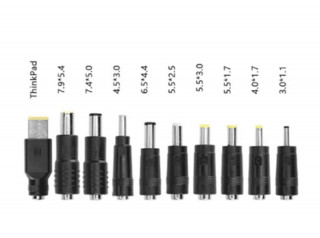 Кабель USB-A - DC5.5x2.5 с PD триггером и комплектом коннекторов