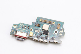 Нижняя плата (шлейф) Samsung G990B Galaxy S21 FE с разъемом зарядки и считывателем SIM, K-1