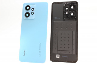 Задняя крышка Xiaomi Redmi Note 12 4G (23021RAA2Y) со стеклом камеры, голубой, оригинал