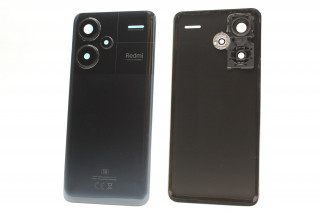 Задняя крышка Xiaomi Redmi Note 13 Pro+ Plus 5G со стеклом камеры, черный, К-1