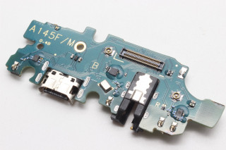 Нижняя плата (шлейф) Samsung A145F Galaxy A14 4G с разъемом зарядки, К-1
