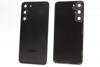 Задняя крышка Samsung S916 Galaxy S23+ Plus со стеклом камеры, черный, К-1
