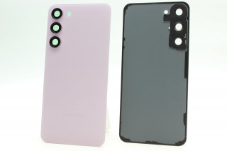 Задняя крышка Samsung S916 Galaxy S23+ Plus со стеклом камеры, розовый, К-1