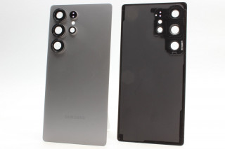 Задняя крышка Samsung S938B Galaxy S25 Ultra со стеклом камеры, серебряный титан, К-1