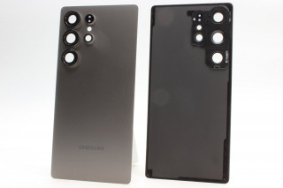 Задняя крышка Samsung S938B Galaxy S25 Ultra со стеклом камеры, серый титан, К-1