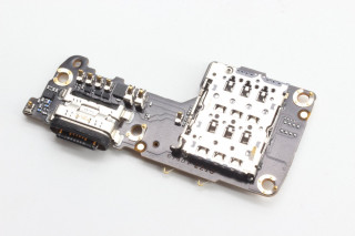 Нижняя плата (шлейф) Xiaomi 12, 12X, с разъемом зарядки и считывателем SIM, оригинал