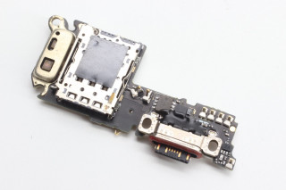 Нижняя плата (шлейф) Xiaomi 13 (2211133C), с разъемом зарядки и считывателем SIM, К-1