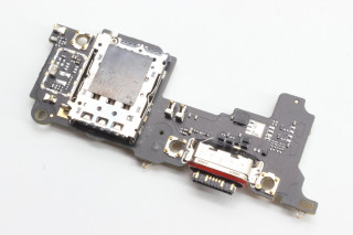 Нижняя плата (шлейф) Xiaomi Poco F6 Pro (23113RKC6G), с разъемом зарядки и считывателем SIM, К-2