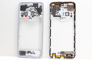 Средняя часть корпуса Tecno Spark 30C (KL5), серебристый (белый), К-1