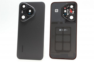 Задняя крышка Huawei Pura 70 (ADY-LX9) со стеклом камеры, черный, К-1