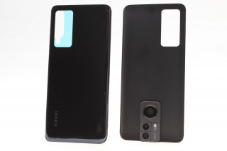 Задняя крышка Xiaomi 12, 12X со стеклом камеры, черный (серый), К-2