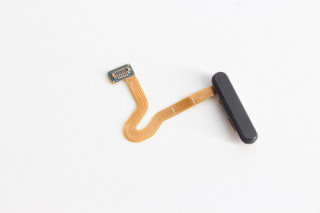 Шлейф Samsung F711 Galaxy Z Flip 3 кнопки включения и сканер отпечатка пальцев, черный, К-1