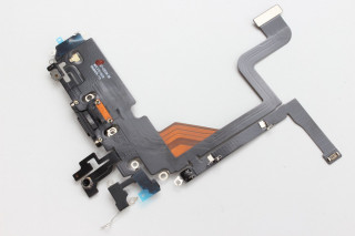 Шлейф iPhone 13 Pro с разъемом зарядки, черный, К-1