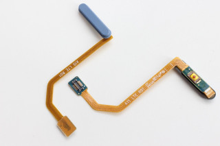Шлейф Samsung A155F Galaxy A15 4G, A156B Galaxy A15 5G кнопки включения и сканер отпечатка, синий, К-1