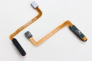 Шлейф Samsung A245 Galaxy A24 4G кнопки включения и сканер отпечатка пальцев, черный, К-1