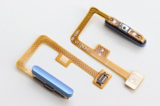 Шлейф Xiaomi 11 Lite, 11 Lite 5G, 11 Lite 5G NE кнопки включения и сканер отпечатка пальцев, синий, К-1